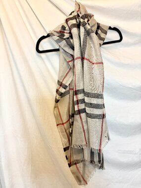 Burberry Giant Check Gauze Scarf